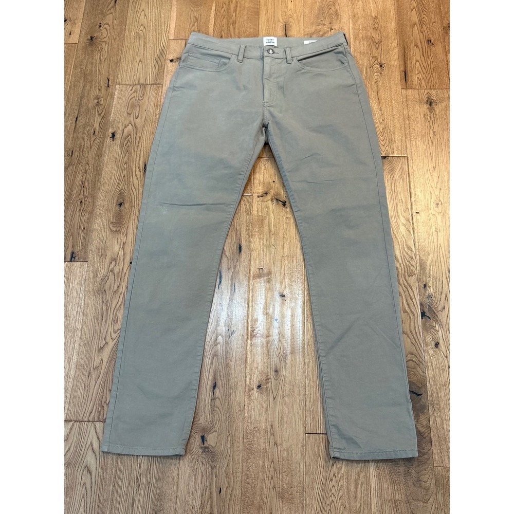Flint and Tinder 365 Slim Fit Khaki Tan Chino Pants  33x32 Stretch Five-Pocket
